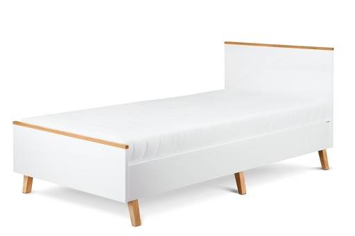 Łóżko Dziecięce Rama Łoże BIAŁE 90x200 KONSIMO