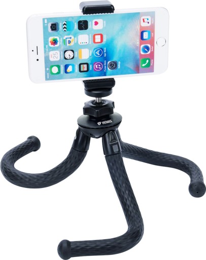 Uchwyt telefonu aparatu statyw tripod elastyczny