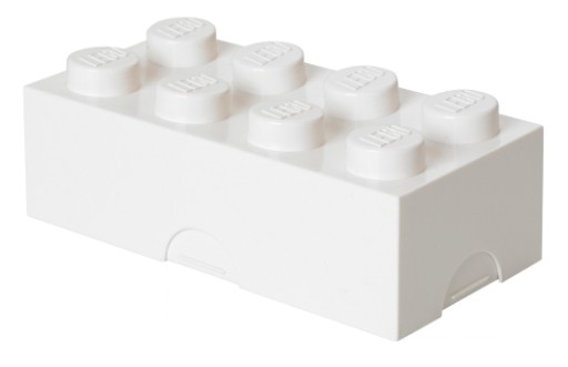 LEGO ŚNIADANIÓWKA LUNCH BOX KLOCEK 8 BIAŁY