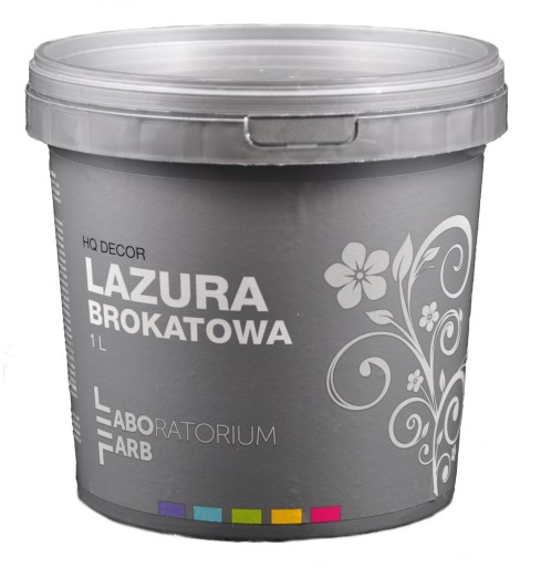 LAZURA BROKATOWA LAKIER FARBA DO ŚCIAN 1L