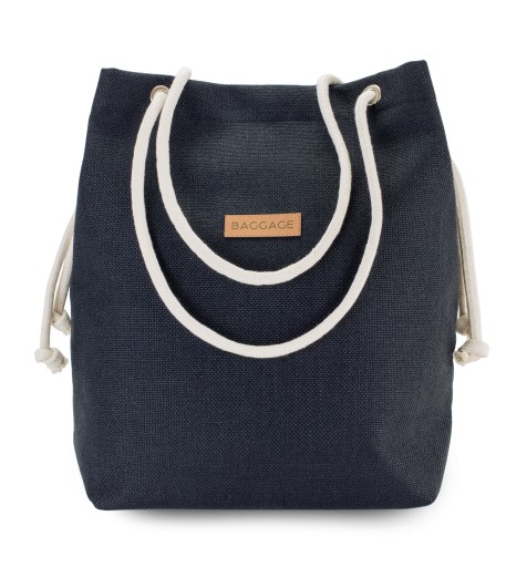TOREBKA WOREK CZARNA SHOPPER TORBA BAGGAGE