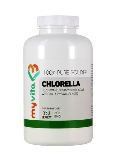 CHLORELLA PROSZEK 250g Alga DETOX Białko MyVita