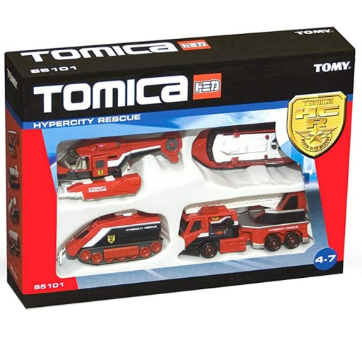 TOMICA 85101 - STRAŻ POŻARNA ZESTAW 4 POJAZDY