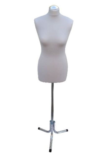 Manekin krawiecki na metalowym stojaku 38 SZARY