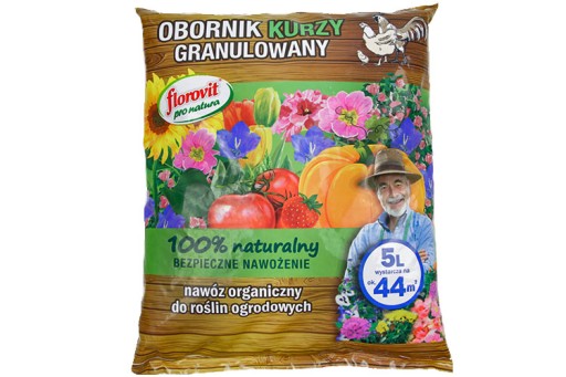 Florovit obornik kurzy gran. 5L naturalny do 44 m2