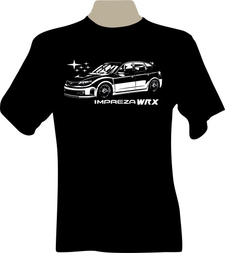 KOSZULKA T-shirt z nadrukiem subaru IMPREZA WRX