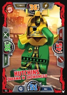 karta nr 51 Hutchins Zabawa w Chowa Lego Ninjago 3