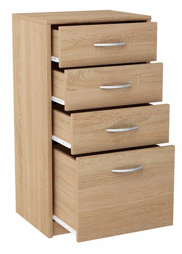 Komoda szafka 45cm 4S DĄB SONOMA regał 4 szuflady ROB