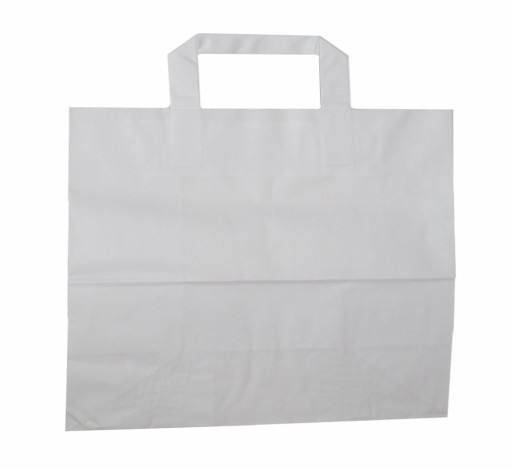 TORBA PAPIEROWA BIAŁA 320/220/320 32x22x32 50 SZT