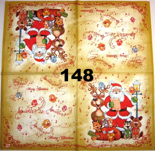Serwetki do decoupage-1szt-MIKOŁAJKI- NR 148