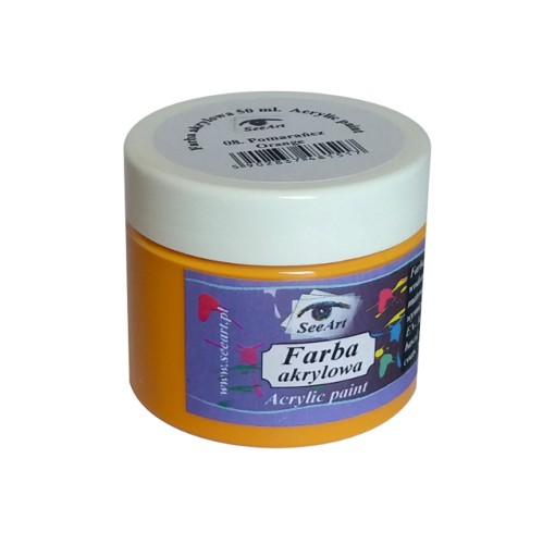 Farba akrylowa SeeArt 50 ml. 08 pomarańcz