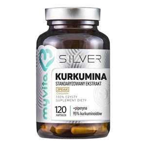 KURKUMINA 100% + PIPERYNA 120 KAPS. Myvita