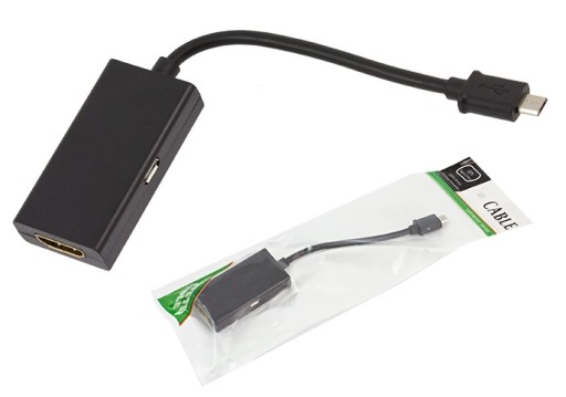ADAPTER PRZEJSCIÓWKA MHL-HDMI - MICRO USB