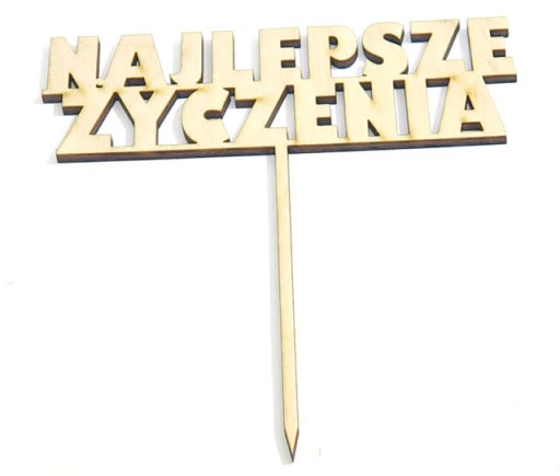 TOPPER 'Najlepsze Życzenia' DO KWIATÓW BUKIETU KX6