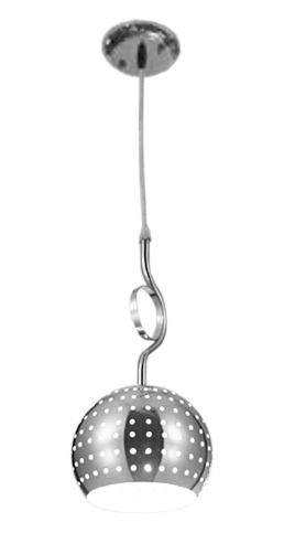 NOWOCZESNA LAMPA WISZĄCA ŻYRANDOL LED KULA CHROM