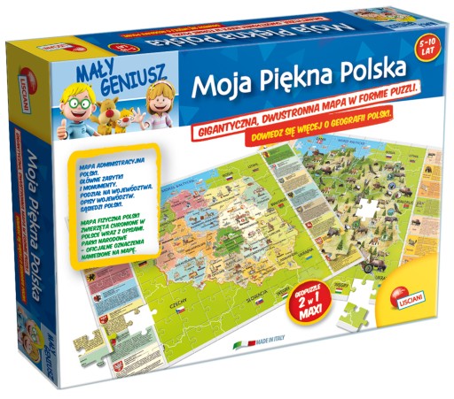 I'M A GENIUS GEOPUZZLE MOJA PIĘKNA POLSKA 108 EL.