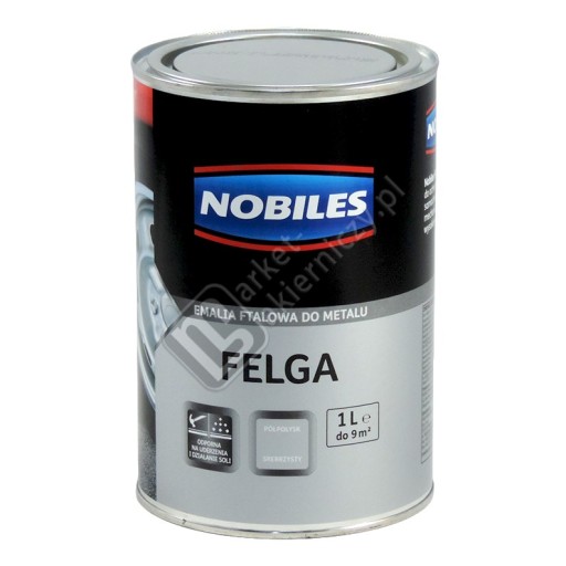 FARBA DO FELG SREBRNA 1L NOBILES