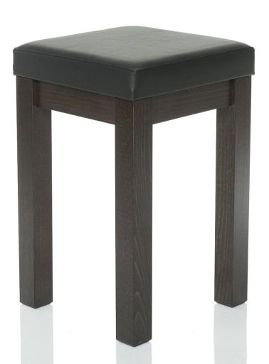 Taboret ERGO drewniany stołek w tkaninie Focus