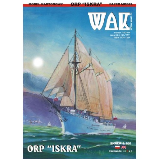 WAK 7-8/14 - Żaglowiec ORP Iskra 1:100