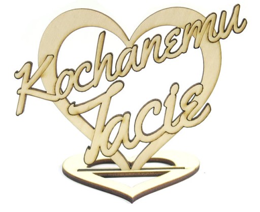 PREZENT SERCE NA PODSTAWCE 'Kochanemu Tacie' YO42