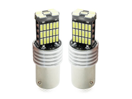 P21W Żarówka 45 LED 4014 R5W Ba15S BIAŁA ZIMNA