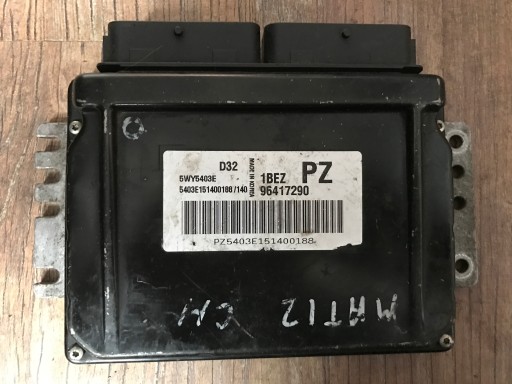 Chevrolet matiz блок 96417290 pz 5wy5403e1 - фото