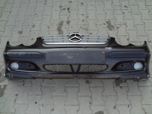 Mercedes c klasa, класс w203 coupe бампер перед решетка1 - фото