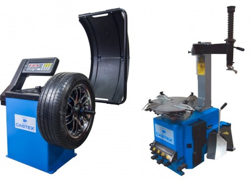 БАЛАНСИРОВОЧНЫЙ СТАНОК + МОНТАЖНЫЙ СТАНОК CASTEX КОМПЛЕКТ BYDGOSZCZ