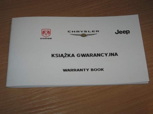 Chrysler Jeep Dodge сервисная гарантийная книга