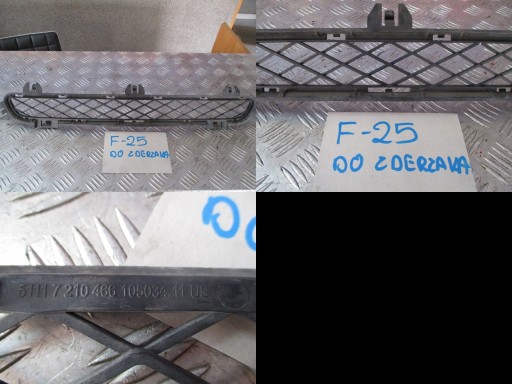 grid central of a bumper BMW X3 F25 7210466
