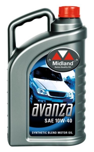 МОТОРНОЕ МАСЛО MIDLAND AVANZA 10W40 4л, СДЕЛАНО В ШВЕЙЦАРИИ x2