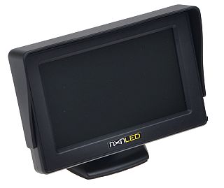 Міні РК-екран 4,3 до 2x камера заднього виду PAL / NTSC