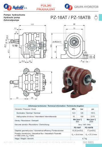 42371290 42/37-129/0 - ПІДЙОМНИЙ НАСОС C-330, ПОСИЛЕНИЙ ГІДРОТОРОМ