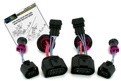 AUDI A4 B5 94-99 adaptér pre inštaláciu svietidiel na LIFT 99-01