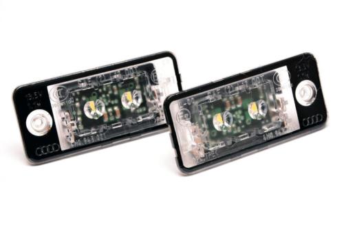 NOWE ORYGINALNE LAMPKI LED TABLICY REJESTRACYJNEJ AUDI A3 A4 Q7 A8 OD ASO