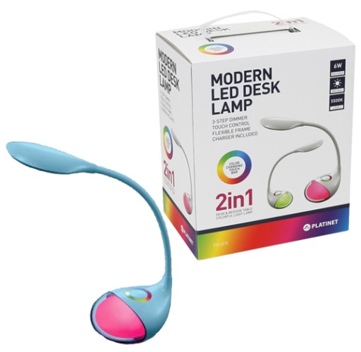 Багатоколірна настільна лампа Activejet Rgb потужністю до 6 Вт