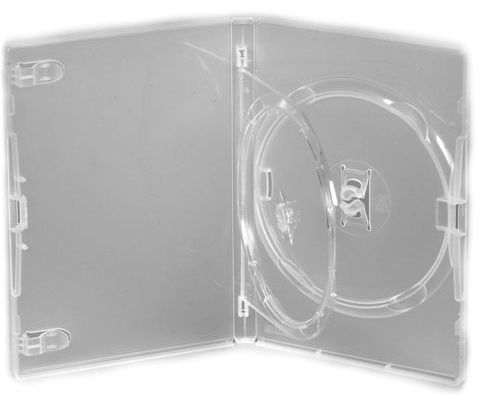 Pudełka AMARAY CLEAR na 2xDVD 10 szt 14mm z tray