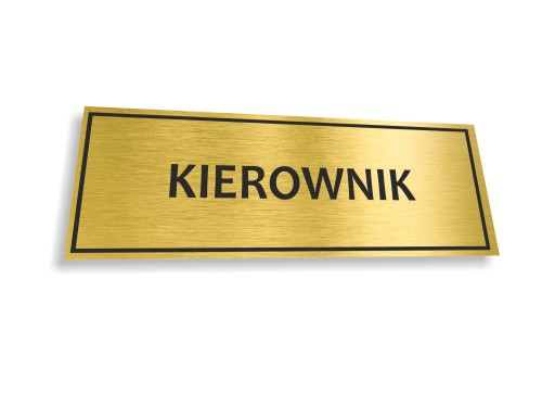 Tabliczka Pcv Napisy Na Drzwi 15x5cm Zlota 7556533647 Allegro Pl
