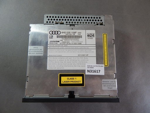 AUDI A8 L changer DVD 4H0035108F