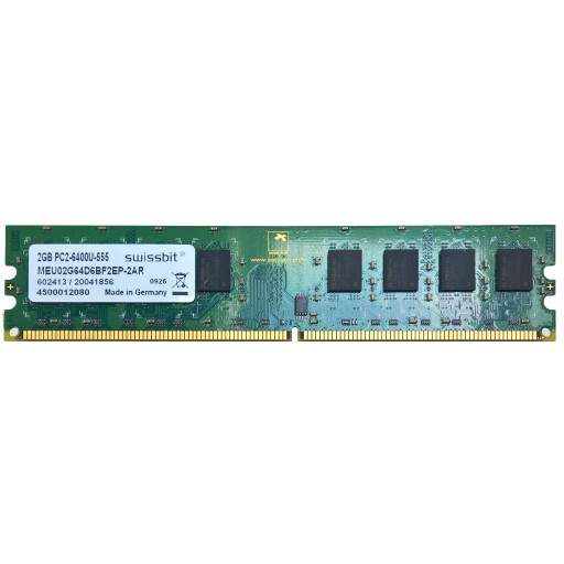 2GB 800 PC6400 SWISSBIT 100% OK YjH