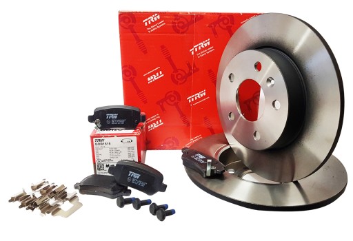 TRW ДИСКИ КОЛОДКИ ЗАДНІ OPEL ZAFIRA 1.6 1.8 2.0 2.2