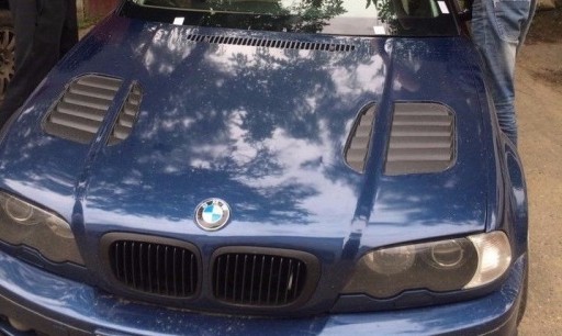 77 - Спойлер, повітрозабірники GTR на капот BMW E46 хіт м3