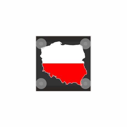 Угловая пластина LED контур польский 1 шт.