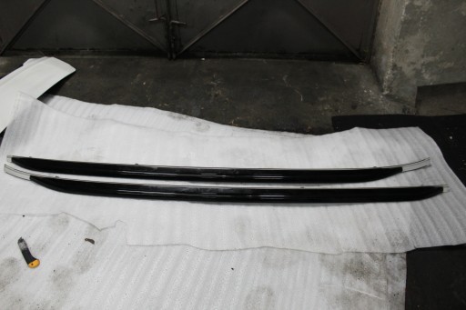 9 BMW E70 X5 рейлинги на крышу M-пакет + молдинги