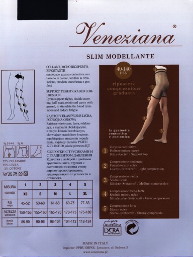 rajstopy modelujące Veneziana Slim 40 140 DEN