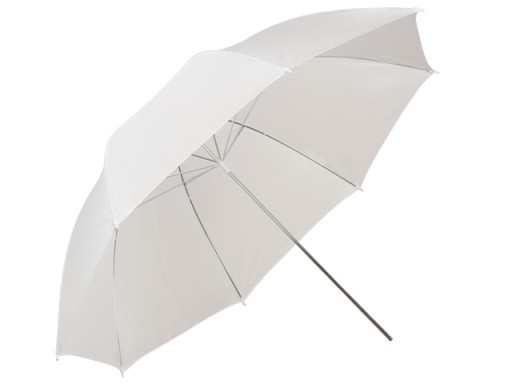 Parasolka biała transparentna 110cm Powerlux Łódź