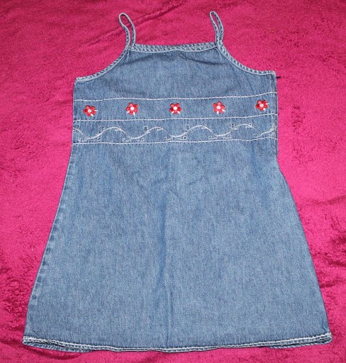 Zdjęcie oferty: tunika/sukienka na ramiączkach jeansowa ADAMS 134