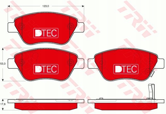 SABOTS DE FREIN TRW DTEC AVANT OPEL ADAM M13 photo 2 - milautoparts-fr.ukrlive.com