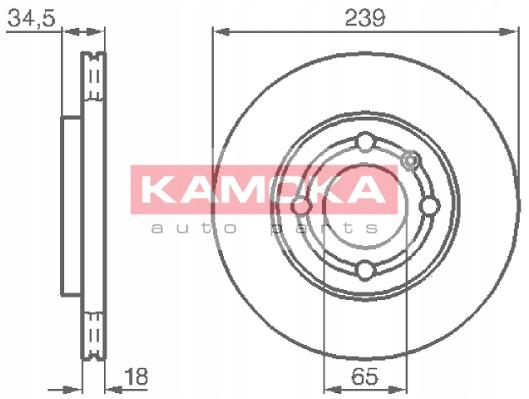 KAMOKA 1031624 DISC BRAKE photo 3 - milautoparts-fr.ukrlive.com