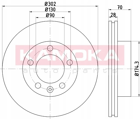 DISC BRAKE PRZED.WENT. 103293 KAMOKA photo 4 - milautoparts-fr.ukrlive.com